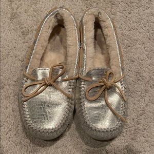 Gold Limited Edition UGG moccasins ✨ Size 7